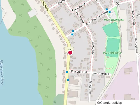 Location of Dep at 660 Ave. de Buckingham, Gatineau
