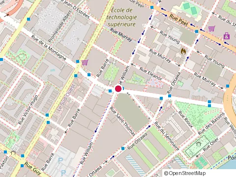 Location of Deragon Montréal at 390 Rue de la Montagne, Montréal