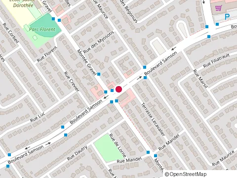 Location of Dermaesthétique & Massothérapie at 641 boulevard Samson, Laval