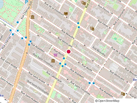 Location of Dermagyms at 1144 Ontario St E, Montréal