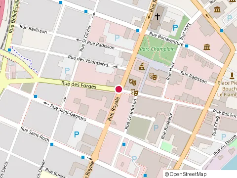 Location of Dermatologue Privé Trois‑Rivières at 446 Rue des Forges Suite 200, Trois-Rivières