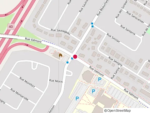 Location of des Riverains Professional Training Center at 120 Rue Valmont, Repentigny