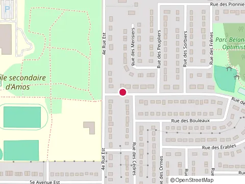 Location of Deschatelets Pierre at 412 Rue des Pins, Amos