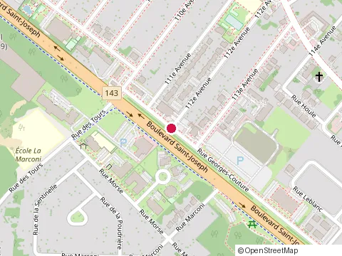 Location of Desilets Esso Svc at 3695 Rue Georges Couture, Drummondville
