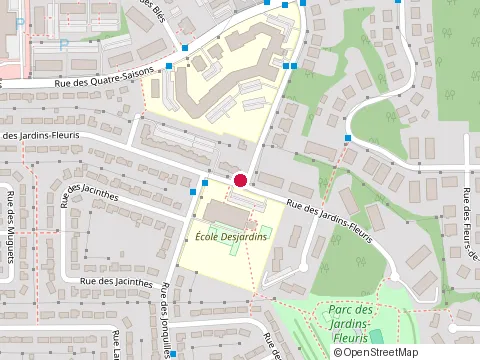 Location of Desjardins at 1080 Rue des Jardins-Fleuris, Sherbrooke