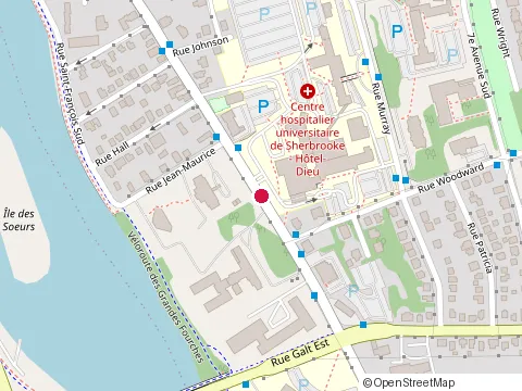 Location of Desjardins at 560 Rue Bowen Sud, Sherbrooke