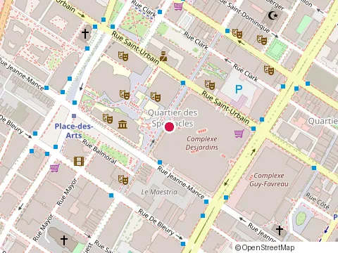Location of Desjardins Assurances at 1 Complexe Desjardins, Montréal