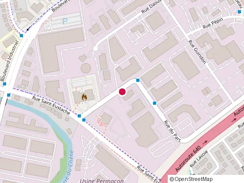 Location of Desjardins Excavation at 75 Rue Daoust, Saint-Eustache
