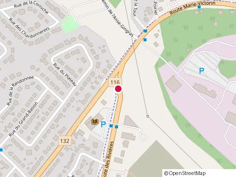 Location of Deux-Ponts Art Gallery at 601 route des Rivieres, Levis