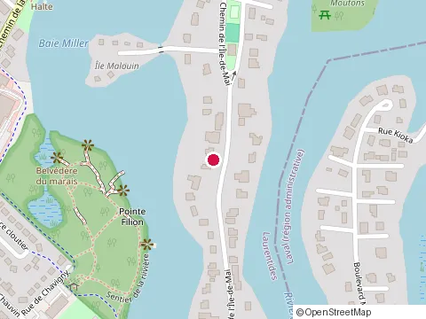 Location of Devcam Construction at 101-34 Chemin de la Grande-Côte, Boisbriand