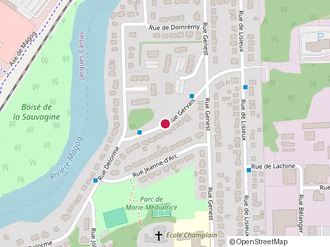 Location of Developpement Carre Mi-Vallon at 3609 Rue Eugene-Gervais, Sherbrooke