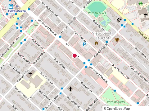 Location of Développement W.J Infinité Projet Inc at 832 boulevard Décarie, Saint-Laurent
