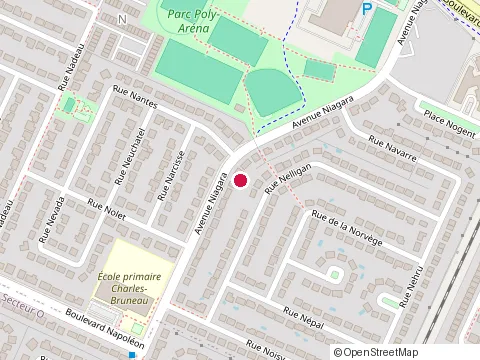 Location of Developpmnents Chantilly at 8195 Rue Louisbourg, Brossard