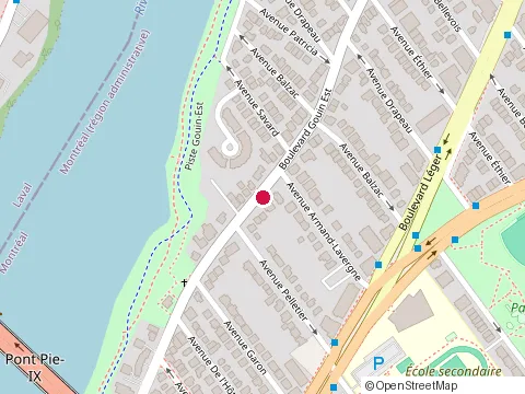 Location of Dg Peintre at 4530 boulevard Gouin E, Montréal-Nord