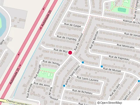 Location of Dhiab Construction Inc. at 3298 Rue de Musset, Mascouche