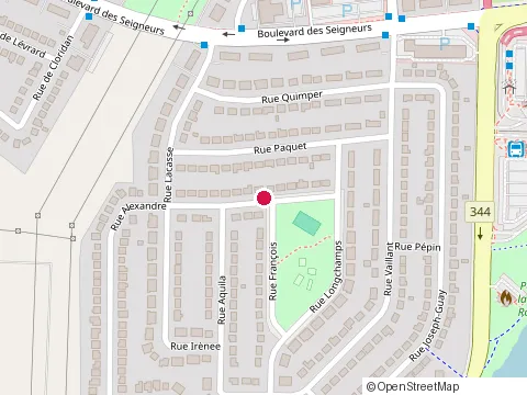 Location of Diane Houle at 395 Rue Francois, Terrebonne