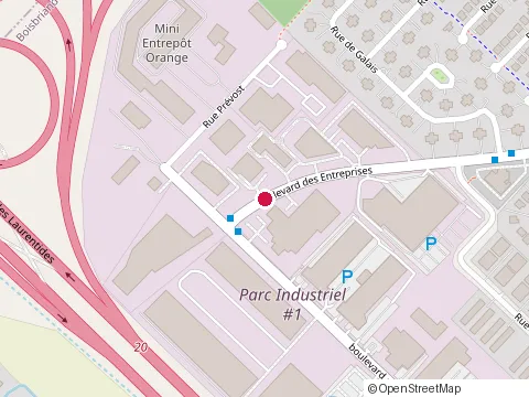 Location of Dinamar Inc at 93 Bd des Entreprises, Boisbriand
