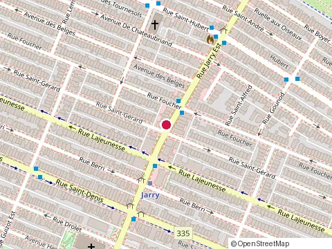 Location of Dinga Grille at 624 Rue Jarry O, Montréal