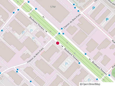 Location of Distribution Ppm at 5590 Thimens, Saint-Laurent