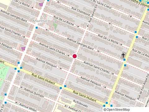 Location of Distributions Uniq at 9860 Avenue St Charles, Montréal