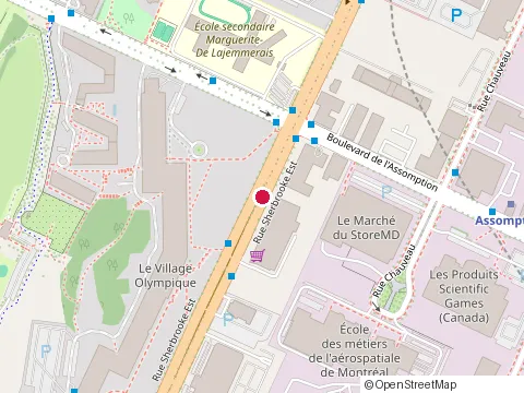 Location of Docteur Gina Kano at Rue Sherbrooke E, Montréal