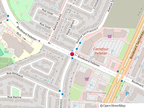 Location of Docteur Sablage at Carre Cp, Longueuil