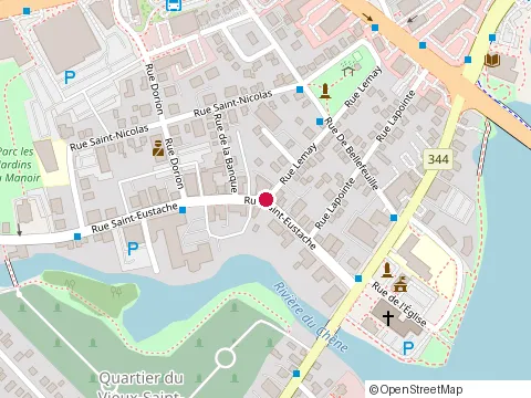 Location of Docteure Marjolaine Sauve at 75 Rue Grignon, Saint-Eustache