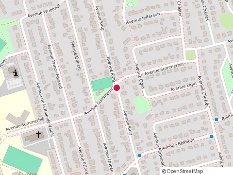 Location of Dojo Montreal Shotokan Karate at 70 avenue Belmont, Pointe-Claire