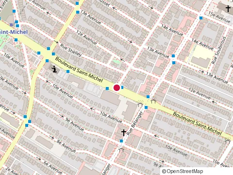Location of Dojo Ninjutsu Bujinkan at Boulevard Saint-Michel 6955, Montréal