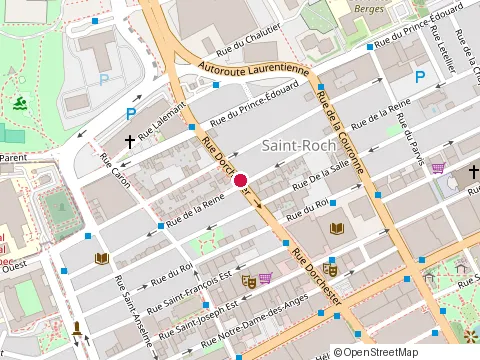 Location of Dojo Yoseikan Jiu-Jitsu Québec at 325 Rue Dorchester, Québec