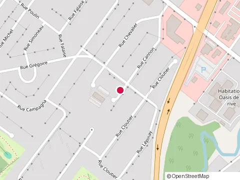 Location of Domaine l'Envolée at 57 Rue Cannon, Victoriaville