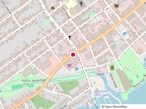 Location of Metro at 237 King St W, Brockville