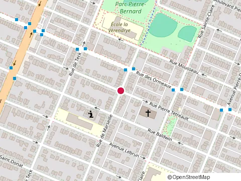 Location of Dominic Béland - Cpa Service Comptable et Fiscal at 8615 Rue de Marseille, Montréal