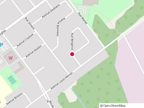 Location of Dominique Cantin Gilles Tremblay at Rue Bergeron, Dolbeau-Mistassini