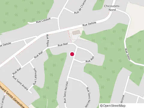 Location of Dominique Desmeules Artiste at 107 Rue Saint-Nicolas, Chicoutimi