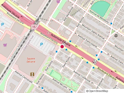 Location of Domus Construction at 6742 Boulevard Décarie, Montréal