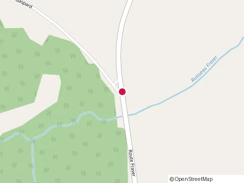 Location of Donahue Excavation at 879 route Fraser, Beauceville