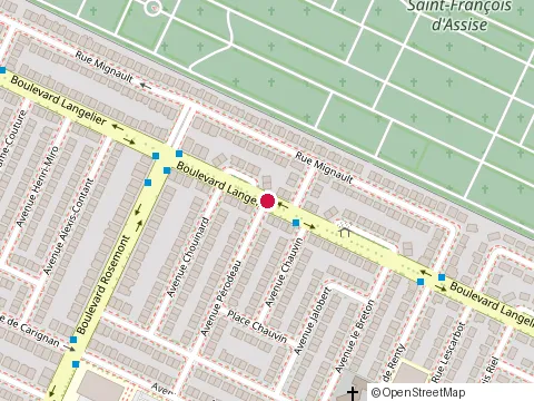 Location of Donald Masson, Denturologiste at 5734 Boulevard Langelier, Montréal
