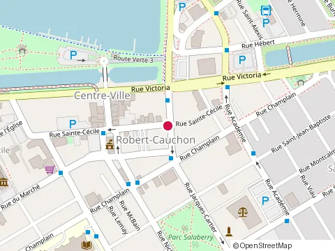 Location of Doris Deslandes at 44 Rue Ste Cécile, Salaberry-de-Valleyfield