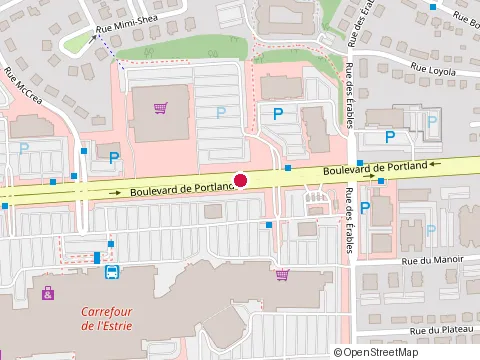 Location of Dormez-Vous at boulevard de Portland #328, Sherbrooke