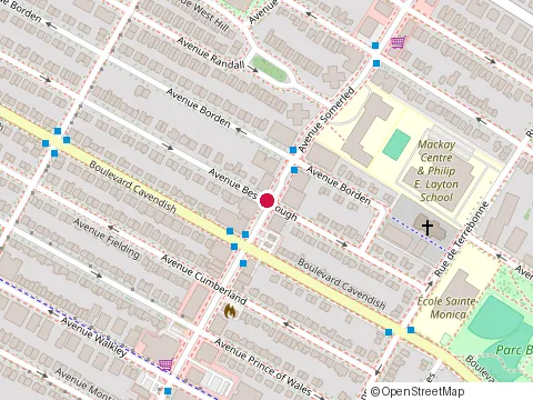 Location of Dormez-Vous at 6444 avenue Somerled, Montréal