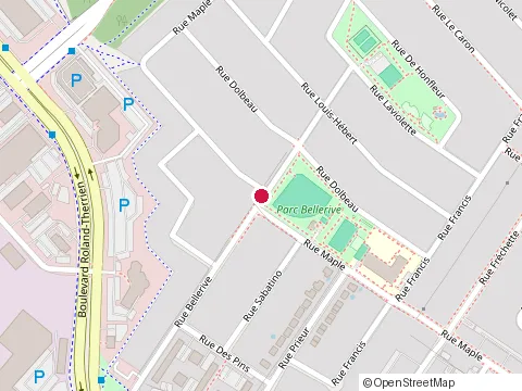 Location of Douville Pierre & Associés at 835 Rue Bellerive, Longueuil