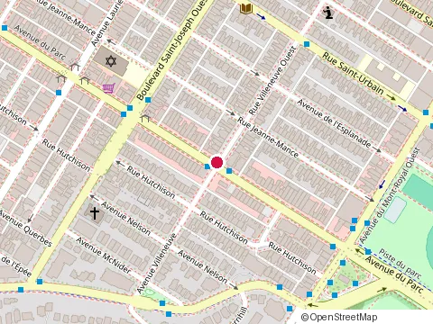 Location of Doux Pays at 4865 avenue du Parc, Montréal