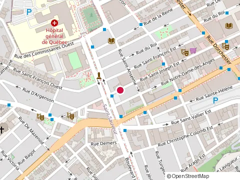 Location of Downtown Clsc at 50 Rue Saint-Joseph E, Québec