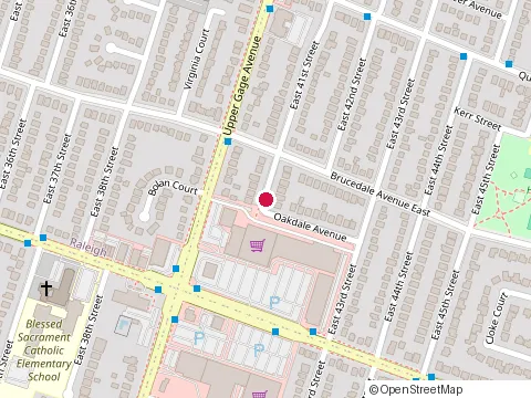 Location of Metro at 967 Fennell Avenue East, Hamilton