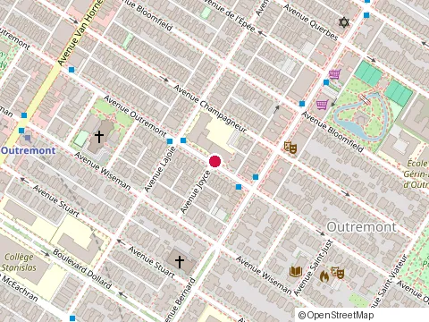 Location of Dr Jihane Cherkaoui at 975 avenue Outremont, Montréal
