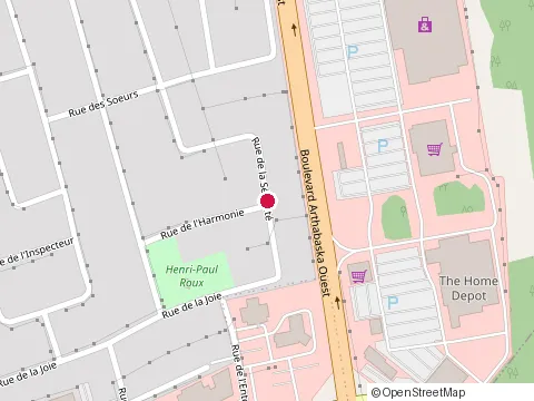 Emplacement de Dr Mario Eduardo Romero Castro M.d. Inc au 10 Rue de l''Harmonie, Victoriaville