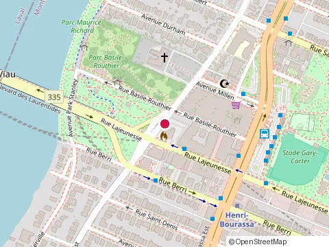 Location of Dr. Jonathan Petraglia at 500 Boulevard Gouin E, Montréal