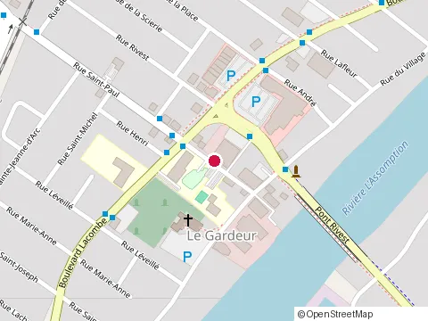 Location of Dragon d'Or at 41 Rue Saint-Paul, Repentigny