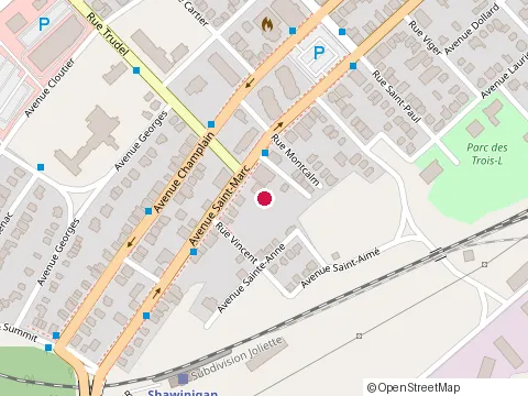 Location of Dragon Thai at 1842 avenue Saint-Marc, Shawinigan
